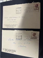 17-2-2024 (4 X 29) Australia Cover X 2 - 1950's (with Advertising) - Lettres & Documents