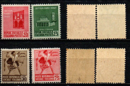 ITALIA RSI - 1944 - MONUMENTI DISTRUTTI - 1^ SERIE - MNH - Nuovi