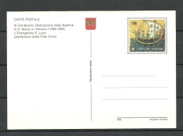 VATICAN Vatikan 1994 Postal Stationery Post Card Ganzsache, Unused Art Kunst Basilica Di S. Marco Venezia Venice - Ganzsachen