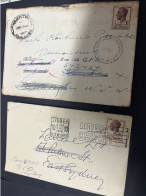 17-2-2024 (4 X 29) Australia Cover X 2 - 1950's (with Advertising) Both Re-Directed - Lettres & Documents