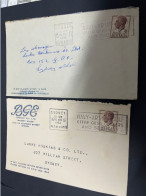 17-2-2024 (4 X 29) Australia Cover X 2 - 1950's (with Advertising) - Lettres & Documents