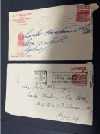 17-2-2024 (4 X 29) Australia Cover X 2 - 1950's (with Advertising) - Cartas & Documentos