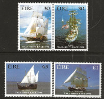 Ireland 1998   Sea Regatta For Tall Ships, Dublin MI 1084-1087  MNH(**) - Unused Stamps