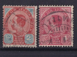 SIAM 1899 - Canceled - Sc# 77, 80 - Tailandia