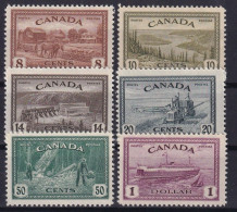 CANADA 1946 - MNH - Sc# 268-273 - Nuevos
