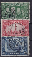 CANADA 1927 - Canceled - Sc# 142, 143, 145 - Gebruikt