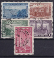 CANADA 1938 - Canceled - Sc# 242-245 - Used Stamps