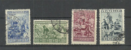 RUSSLAND RUSSIA 1933 Michel 430 - 431 & 433 - 434 Ethnographie O - Oblitérés