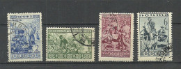 RUSSLAND RUSSIA 1933 Michel 430 - 431 & 433 - 434 Ethnographie O - Used Stamps