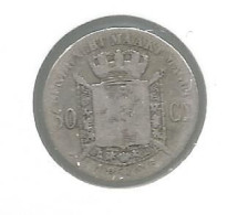 LEOPOLD II * 50 Cent 1886 Vlaams * Z.Fraai * Nr 12575 - 50 Cents