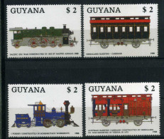 Guyana 2475-2478 Postfrisch Eisenbahn #IU740 - Guyane (1966-...)