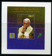 Ruanda Block 11 Postfrisch Papst #HD230 - Autres & Non Classés