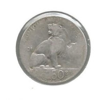 LEOPOLD II * 50 Cent 1901 Frans * Fraai * Nr 12578 - 50 Centimes