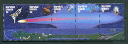 Marshall Inseln 5er Streifen 62-66 Postfrisch Weltraum #JT632 - Marshallinseln