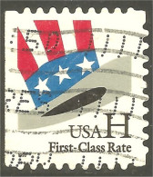XW01-0510 USA 1998 Oncle Uncle Sam Chapeau Hat Side Booklet Carnet Côté - Used Stamps