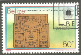 XW01-0938 Belize Lamana Indian Church Maya Design - Indios Americanas