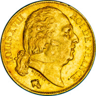 Restauration - 20 Francs Or Louis XVIII 1818 Lille - 20 Francs (oro)