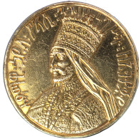 Éthiopie-Hailé Sélassé Ier Médaille Dor Pour Son Couronnement 1930 - Ethiopië