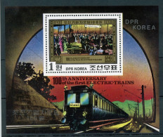 Korea Nord Block 87 Postfrisch Eisenbahn Lokomotive #IU768 - Corea (...-1945)
