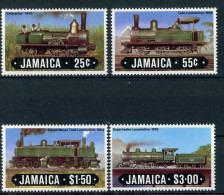 Jamaika 595-598 Postfrisch Eisenbahn Lokomotive #IU770 - Jamaica (1962-...)