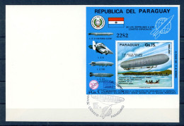 Paraguay Block 256 Zeppelin Ersttagesbrief/FDC #GO545 - Paraguay