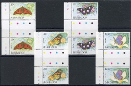 Barbados 575-578 ZS Postfrisch Schmetterlinge #FW908 - Barbades (1966-...)