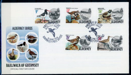 Alderney 13-17 Vögel Ersttagesbrief/FDC #JD363 - Alderney