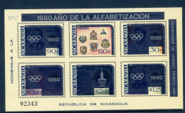 Nicaragua Block 125 Postfrisch Olympia 1980 Moskau #HL237 - Nicaragua