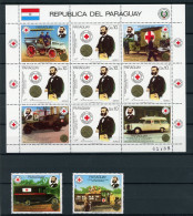 Paraguay Kleinbogensatz 3895-3897 + KB Postfrisch Rotes Kreuz #IY057 - Paraguay