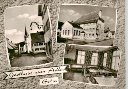 73877917 Betra Horb Neckar Gasthaus Zum Adler Gastraum Blick Zur Kirche  - Horb