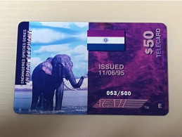 Mint USA UNITED STATES America ACMI Prepaid Telecard Phonecard,Endangered Species Series - Elephant $50(Mintage 500) - Altri & Non Classificati