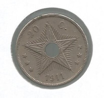 CONGO - ALBERT I * 20 Cent 1911 * F D C * Nr 12613 - 1910-1934: Albert I.