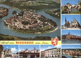 72529475 Wasserburg Inn Sehenswuerdigkeiten Der Stadt Altstadt Fliegeraufnahme W - Wasserburg (Inn)