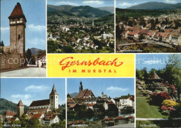72529161 Gernsbach Storchentur Total Igelbachstr Kath Kirche Murgpartie Kurpark  - Gernsbach