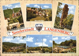 72528477 Langenberg Rheinland Ortsansicht Mit Kirche Bismarckturm Sender Klippe  - Velbert