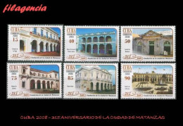 CUBA MINT. 2008-26 315 ANIVERSARIO DE LA CIUDAD DE MATANZAS - Nuevos