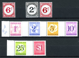 Barbados Portomarken Okt 18 Postfrisch #GU588 - Barbados (1966-...)