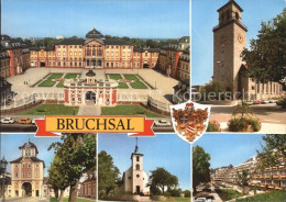72525261 Bruchsal Schloss Kirche Stadttor Kirche Terrassenhaeuser Bruchsal - Bruchsal