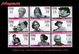 CUBA MINT. 2009-10 50 AÑOS DEL CINE CUBANO REVOLUCIONARIO. 50 AÑOS DEL ICAIC - Nuevos