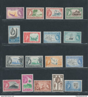 1956 British Solomon Islands - Stanley Gibbons N. 82/96 - Elisabetta II E Vedute - 17 Valori - MNH** - Autres & Non Classés