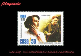 CUBA MINT. 2009-15 50 ANIVERSARIO DE LA CASA DE LAS AMÉRICAS. HAYDÉE SANTAMARÍA - Nuevos