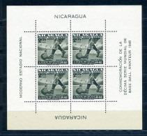 Nicaragua Block 15 Postfrisch Fussball #JK353 - Nicaragua