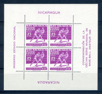 Nicaragua Block 20 Postfrisch Boxen #JK357 - Nicaragua