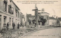 77 - REBAIS - La MENUISERIE RIVIERE Incendié Par Les ALLEMANDS Le 03 SEPTEMBRE 1914 - Rebais