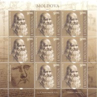 2019. Moldova,  Leonardo Da Vinci, People Who Changed The History Of The World, Sheetlet, Mint/** - Moldawien (Moldau)