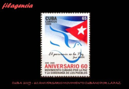 CUBA MINT. 2009-25 60 ANIVERSARIO MOVIMIENTO CUBANO POR LA PAZ - Nuevos