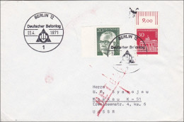 Brief Von Berlin - Deutscher Betontag In Die UDSSR Zurück - Briefe U. Dokumente