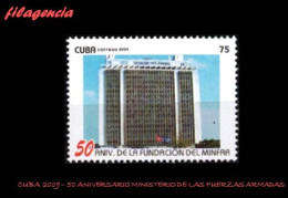 CUBA MINT. 2009-34 50 ANIVERSARIO DEL MINISTERIO DE LAS FUERZAS ARMADAS - Nuevos