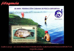 CUBA MINT. 2009-37 30 ANIVERSARIO DE LA FEDERACION DE PESCA DEPORTIVA. HOJA BLOQUE - Nuevos