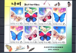Korea Klb. 4569-4572 Postfrisch Schmetterling #JT896 - Korea (Nord-)